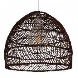 GLOBOSTAR® MALIBU 00970 Boho Κρεμαστό Φωτιστικό Οροφής με Ντουί 1 x E27 AC 220-240V IP20 - Καφέ - Μ40 x Π40 x Υ35cm GLOBOSTAR® MALIBU 00970 Boho Κρεμαστό Φωτιστικό Οροφής με Ντουί 1 x E27 AC 220-240V IP20 - Καφέ - Μ40 x Π40 x Υ35cm