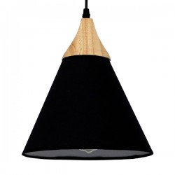 GLOBOSTAR® SHADE TEXTILE 01576 Μοντέρνό Κρεμαστό Φωτιστικό Οροφής με Ντουί 1 x E27 AC 220-240V IP20 - Μαύρο & Μπεζ - Μ25 x Π25 x Υ30cm GLOBOSTAR® SHADE TEXTILE 01576 Μοντέρνό Κρεμαστό Φωτιστικό Οροφής με Ντουί 1 x E27 AC 220-240V IP20 - Μαύρο & Μπεζ - Μ25 x Π25 x Υ30cm