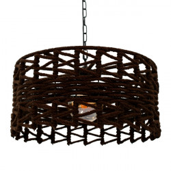 GLOBOSTAR® VERA 00920 Boho Κρεμαστό Φωτιστικό Οροφής με Ντουί 1 x E27 AC 220-240V IP20 - Καφέ - Μ50 x Π50 x Υ30cm GLOBOSTAR® VERA 00920 Boho Κρεμαστό Φωτιστικό Οροφής με Ντουί 1 x E27 AC 220-240V IP20 - Καφέ - Μ50 x Π50 x Υ30cm
