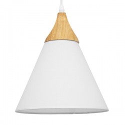 GLOBOSTAR® SHADE TEXTILE 01577 Μοντέρνο Κρεμαστό Φωτιστικό Οροφής με Ντουί 1 x E27 AC 220-240V IP20 - Λευκό & Μπεζ - Μ25 x Π25 x Υ30cm GLOBOSTAR® SHADE TEXTILE 01577 Μοντέρνο Κρεμαστό Φωτιστικό Οροφής με Ντουί 1 x E27 AC 220-240V IP20 - Λευκό & Μπεζ - Μ25 x Π25 x Υ30cm