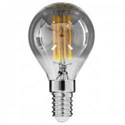 GLOBOSTAR® SPHERE 99063 Λάμπα E14 G45 LED 4W 400lm 360° AC 220-240V IP20 Θερμό Λευκό 2700K Dimmable - Filament Chip - Μαύρο Φιμέ - Μ4.5 x Π4.5 x Υ8.1cm - 3 Χρόνια Εγγύηση GLOBOSTAR® SPHERE 99063 Λάμπα E14 G45 LED 4W 400lm 360° AC 220-240V IP20 Θερμό Λευκό 2700K Dimmable - Filament Chip - Μαύρο Φιμέ - Μ4.5 x Π4.5 x Υ8.1cm - 3 Χρόνια Εγγύηση