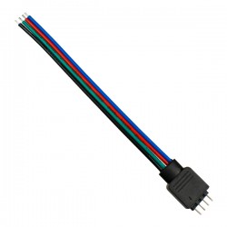 GloboStar® 70725 RGB Connector με καλώδιο 4 PIN GloboStar® 70725 RGB Connector με καλώδιο 4 PIN