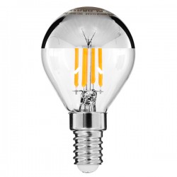 GLOBOSTAR® SPHERE 99101 Λάμπα E14 G45 LED 4W 440lm 320° AC 220-240V IP20 Θερμό Λευκό 2700K Dimmable - Filament Chip - Διάφανο με Ανεστραμμένο Καθρέπτη Νίκελ Χρώμιο - Μ4.5 x Π4.5 x Υ8.1cm - 3 Χρόνια Εγγύηση GLOBOSTAR® SPHERE 99101 Λάμπα E14 G45 LED 4W 440lm 320° AC 220-240V IP20 Θερμό Λευκό 2700K Dimmable - Filament Chip - Διάφανο με Ανεστραμμένο Καθρέπτη Νίκελ Χρώμιο - Μ4.5 x Π4.5 x Υ8.1cm - 3 Χρόνια Εγγύηση