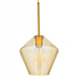 GLOBOSTAR® AMARIS 00869 Μοντέρνο Κρεμαστό Φωτιστικό Οροφής με Ντουί 1 x E27 AC 220-240V IP20 - Χρυσό Πλατίνα & Μελί - Μ22 x Π22 x Y22cm GLOBOSTAR® AMARIS 00869 Μοντέρνο Κρεμαστό Φωτιστικό Οροφής με Ντουί 1 x E27 AC 220-240V IP20 - Χρυσό Πλατίνα & Μελί - Μ22 x Π22 x Y22cm