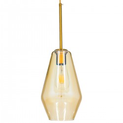GLOBOSTAR® AMARIS 00871 Μοντέρνο Κρεμαστό Φωτιστικό Οροφής με Ντουί 1 x E27 AC 220-240V IP20 - Χρυσό Πλατίνα & Μελί - Μ17 x Π17 x Υ30cm GLOBOSTAR® AMARIS 00871 Μοντέρνο Κρεμαστό Φωτιστικό Οροφής με Ντουί 1 x E27 AC 220-240V IP20 - Χρυσό Πλατίνα & Μελί - Μ17 x Π17 x Υ30cm