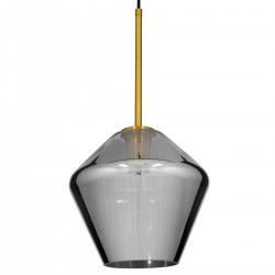 GLOBOSTAR® AMARIS 00872 Μοντέρνο Κρεμαστό Φωτιστικό Οροφής με Ντουί 1 x E27 AC 220-240V IP20 - Χρυσό Πλατίνα & Μαύρο Φιμέ - Μ22 x Π22 x Y22cm GLOBOSTAR® AMARIS 00872 Μοντέρνο Κρεμαστό Φωτιστικό Οροφής με Ντουί 1 x E27 AC 220-240V IP20 - Χρυσό Πλατίνα & Μαύρο Φιμέ - Μ22 x Π22 x Y22cm