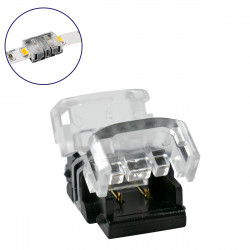 GloboStar® 70713 Ταχυσύνδεσμος Ένωσης IP20 - Strip To Strip Connector για Ένωση 2 x Μονόχρωμες Ταινίες LED Πλάτους 8mm GloboStar® 70713 Ταχυσύνδεσμος Ένωσης IP20 - Strip To Strip Connector για Ένωση 2 x Μονόχρωμες Ταινίες LED Πλάτους 8mm