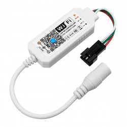 GloboStar® 73448 Ασύρματος Smart Home Wi-Fi LED RGBW Dream-Color Magic Digital Controller για LED Digital RGBW Προϊόντα DC 12-24V Max 2048 IC GloboStar® 73448 Ασύρματος Smart Home Wi-Fi LED RGBW Dream-Color Magic Digital Controller για LED Digital RGBW Προϊόντα DC 12-24V Max 2048 IC