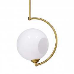 GLOBOSTAR® ISLA 00898 Μοντέρνο Φωτιστικό Οροφής με Ντουί 1 x E27 AC 220-240V IP20 - Λευκό & Χρυσό - Μ20 x Π20 x Υ33cm GLOBOSTAR® ISLA 00898 Μοντέρνο Φωτιστικό Οροφής με Ντουί 1 x E27 AC 220-240V IP20 - Λευκό & Χρυσό - Μ20 x Π20 x Υ33cm