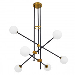 GLOBOSTAR® VELVET 00994 Μοντέρνο Κρεμαστό Φωτιστικό Οροφής με Ντουί 6 x G9 AC 220-240V IP20 - Πολύχρωμο - Μ80 x Π80 x Υ85cm GLOBOSTAR® VELVET 00994 Μοντέρνο Κρεμαστό Φωτιστικό Οροφής με Ντουί 6 x G9 AC 220-240V IP20 - Πολύχρωμο - Μ80 x Π80 x Υ85cm
