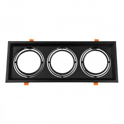 GLOBOSTAR® VITA 77857 Χωνευτή Κινούμενη Βάση για 3 x Σποτ AR111 για Ντουί GU10/GU5.3 IP20 - Μαύρο Ματ - Μ48.7 x Π18 x Υ5.5cm / Q47.5 x 17cm GLOBOSTAR® VITA 77857 Χωνευτή Κινούμενη Βάση για 3 x Σποτ AR111 για Ντουί GU10/GU5.3 IP20 - Μαύρο Ματ - Μ48.7 x Π18 x Υ5.5cm / Q47.5 x 17cm