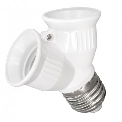GLOBOSTAR® ADAPTOR 78969 Αντάπτορας/Μετατροπέας από Ντουί E27 σε 2 x E27 IP20 - Μ7.4 x Π7.4 x Υ7.4cm GLOBOSTAR® ADAPTOR 78969 Αντάπτορας/Μετατροπέας από Ντουί E27 σε 2 x E27 IP20 - Μ7.4 x Π7.4 x Υ7.4cm