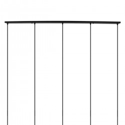 DIY Ροζέτα Φωτιστικού Μαύρη Ορθογώνια 1500x50mm με 5 Τρύπες GloboStar 90826 DIY Ροζέτα Φωτιστικού Μαύρη Ορθογώνια 1500x50mm με 5 Τρύπες GloboStar 90826