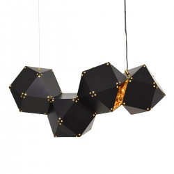 GLOBOSTAR® WELLES REPLICA 00796 Μοντέρνο Κρεμαστό Φωτιστικό Οροφής με Ντουί 4 x E14 AC 220-240V IP20 - Μαύρο & Χρυσό - Μ68 x Π32 x Υ30cm GLOBOSTAR® WELLES REPLICA 00796 Μοντέρνο Κρεμαστό Φωτιστικό Οροφής με Ντουί 4 x E14 AC 220-240V IP20 - Μαύρο & Χρυσό - Μ68 x Π32 x Υ30cm