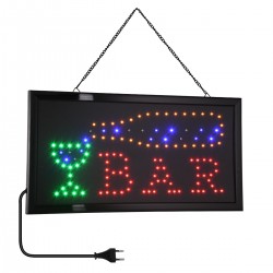 GloboStar® 75689 Φωτιστικό Ταμπέλα LED Σήμανσης BAR με Πρίζα AC 230V Μ48xΠ25xΥ2cm GloboStar® 75689 Φωτιστικό Ταμπέλα LED Σήμανσης BAR με Πρίζα AC 230V Μ48xΠ25xΥ2cm