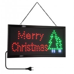 GloboStar® 75694 Φωτιστικό Ταμπέλα LED Σήμανσης MERRY CHRISTMAS WITH TREE με Πρίζα AC 230V Μ48xΠ25xΥ2cm GloboStar® 75694 Φωτιστικό Ταμπέλα LED Σήμανσης MERRY CHRISTMAS WITH TREE με Πρίζα AC 230V Μ48xΠ25xΥ2cm
