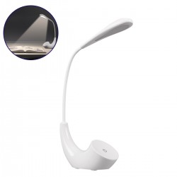 GLOBOSTAR® TEBLARO 76500 Μοντέρνο Επιτραπέζιο Φωτιστικό Γραφείου LED 2.8W 280lm 120° DC 5V με USB-C με Επαναφορτιζόμενη Μπαταρία Li-ion 3.7V 1x18650 1800mAh IP20 Φυσικό Λευκό 4500K Dimmable - Sanan SMD Chip - Λευκό - Μ15.5 x Π7.5 x Υ44.5cm - 2 Χρόνια Εγγύ GLOBOSTAR® TEBLARO 76500 Μοντέρνο Επιτραπέζιο Φωτιστικό Γραφείου LED 2.8W 280lm 120° DC 5V με USB-C με Επαναφορτιζόμενη Μπαταρία Li-ion 3.7V 1x18650 1800mAh IP20 Φυσικό Λευκό 4500K Dimmable - Sanan SMD Chip - Λευκό - Μ15.5 x Π7.5 x Υ44.5cm - 2 Χρόνια Εγγύ