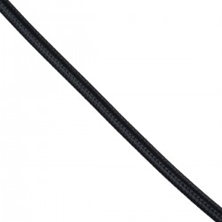 GloboStar® 77601 Στρογγυλό Υφασμάτινο Καλώδιο 1m 2 x 0.75mm² Μαύρο GloboStar® 77601 Στρογγυλό Υφασμάτινο Καλώδιο 1m 2 x 0.75mm² Μαύρο