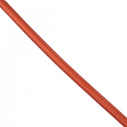 GloboStar® 77603 Στρογγυλό Υφασμάτινο Καλώδιο 1m 2 x 0.75mm² Κεραμιδί Κόκκινο GloboStar® 77603 Στρογγυλό Υφασμάτινο Καλώδιο 1m 2 x 0.75mm² Κεραμιδί Κόκκινο
