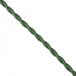 GloboStar® 77622 Πλεκτό Υφασμάτινο Καλώδιο 1m 2 x 0.75mm² Πράσινο - Χακί GloboStar® 77622 Πλεκτό Υφασμάτινο Καλώδιο 1m 2 x 0.75mm² Πράσινο - Χακί