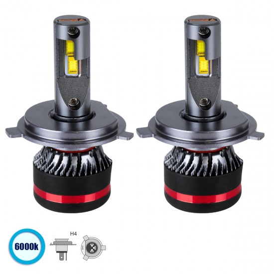 GloboStar® 82082 H4 HL Line KIT Βασικού Φωτισμού Αυτοκινήτου & Φορτηγού 3rd Generation Can-Bus Extreme Series LED CREE CXB COB 100W 24000lm DC 9-32V Αδιάβροχο IP67 Ψυχρό Λευκό 6000K GloboStar® 82082 H4 HL Line KIT Βασικού Φωτισμού Αυτοκινήτου & Φορτηγού 3rd Generation Can-Bus Extreme Series LED CREE CXB COB 100W 24000lm DC 9-32V Αδιάβροχο IP67 Ψυχρό Λευκό 6000K