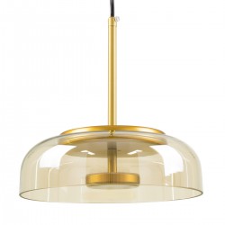 GLOBOSTAR® CHARLOTTE 00744 Μοντέρνο Κρεμαστό Φωτιστικό Οροφής LED 5W 500lm 180° AC 220-240V IP20 Θερμό Λευκό 2700K - Lumileds SMD Chip - Μελί & Χρυσό - Μ23 x Π23 x Υ23cm - 2 Χρόνια Εγγύηση GLOBOSTAR® CHARLOTTE 00744 Μοντέρνο Κρεμαστό Φωτιστικό Οροφής LED 5W 500lm 180° AC 220-240V IP20 Θερμό Λευκό 2700K - Lumileds SMD Chip - Μελί & Χρυσό - Μ23 x Π23 x Υ23cm - 2 Χρόνια Εγγύηση