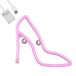 GloboStar® 78577 Φωτιστικό Ταμπέλα Φωτεινή Επιγραφή NEON LED Σήμανσης WOMEN SHOES 5W με Καλώδιο Τροφοδοσίας USB - Μπαταρίας 3xAAA (Δεν Περιλαμβάνονται) - Ροζ GloboStar® 78577 Φωτιστικό Ταμπέλα Φωτεινή Επιγραφή NEON LED Σήμανσης WOMEN SHOES 5W με Καλώδιο Τροφοδοσίας USB - Μπαταρίας 3xAAA (Δεν Περιλαμβάνονται) - Ροζ