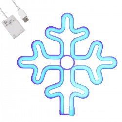 GloboStar® 78580 Φωτιστικό Ταμπέλα Φωτεινή Επιγραφή NEON LED Σήμανσης SNOWFLAKE 5W με Καλώδιο Τροφοδοσίας USB - Μπαταρίας 3xAAA (Δεν Περιλαμβάνονται) - Γαλάζιο GloboStar® 78580 Φωτιστικό Ταμπέλα Φωτεινή Επιγραφή NEON LED Σήμανσης SNOWFLAKE 5W με Καλώδιο Τροφοδοσίας USB - Μπαταρίας 3xAAA (Δεν Περιλαμβάνονται) - Γαλάζιο