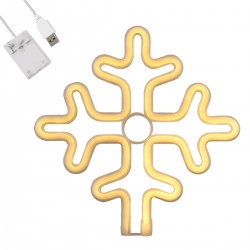GloboStar® 78582 Φωτιστικό Ταμπέλα Φωτεινή Επιγραφή NEON LED Σήμανσης SNOWFLAKE 5W με Καλώδιο Τροφοδοσίας USB - Μπαταρίας 3xAAA (Δεν Περιλαμβάνονται) - Θερμό Λευκό 2700K GloboStar® 78582 Φωτιστικό Ταμπέλα Φωτεινή Επιγραφή NEON LED Σήμανσης SNOWFLAKE 5W με Καλώδιο Τροφοδοσίας USB - Μπαταρίας 3xAAA (Δεν Περιλαμβάνονται) - Θερμό Λευκό 2700K