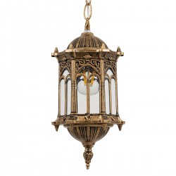 GLOBOSTAR® DARCY 00656 Vintage Κρεμαστό Φωτιστικό Οροφής με Ντουί 1 x E27 AC 220-240V IP20 - Μπρούτζινο & Διάφανο - Μ15.5 x Π15.5 x Υ32.5cm GLOBOSTAR® DARCY 00656 Vintage Κρεμαστό Φωτιστικό Οροφής με Ντουί 1 x E27 AC 220-240V IP20 - Μπρούτζινο & Διάφανο - Μ15.5 x Π15.5 x Υ32.5cm