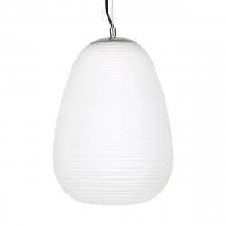 GLOBOSTAR® FREYA 00745 Μοντέρνο Κρεμαστό Φωτιστικό Οροφής με Ντουί 1 x E27 AC 220-240V IP20 - Λευκό & Ασημί - Μ24 x Π24 x Υ35cm GLOBOSTAR® FREYA 00745 Μοντέρνο Κρεμαστό Φωτιστικό Οροφής με Ντουί 1 x E27 AC 220-240V IP20 - Λευκό & Ασημί - Μ24 x Π24 x Υ35cm