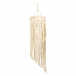 GloboStar® 36203 TUNISIA Boho Καπέλο Φωτιστικού- Μακραμέ Πλεκτό Χειροποίητο Μπεζ Βαμβακερό Νήμα - Μ30 x Π30  x Υ120cm GloboStar® 36203 TUNISIA Boho Καπέλο Φωτιστικού- Μακραμέ Πλεκτό Χειροποίητο Μπεζ Βαμβακερό Νήμα - Μ30 x Π30  x Υ120cm