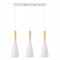 GLOBOSTAR® DILLON 00631 Μοντέρνο Κρεμαστό Φωτιστικό Οροφής με Ντουί 3 x E27 AC 220-240V IP20 - Λευκό & Μπεζ - Μ54 x Π14 x Υ130cm GLOBOSTAR® DILLON 00631 Μοντέρνο Κρεμαστό Φωτιστικό Οροφής με Ντουί 3 x E27 AC 220-240V IP20 - Λευκό & Μπεζ - Μ54 x Π14 x Υ130cm