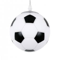 GLOBOSTAR® FOOTBALL 00643 Παιδικό Κρεμαστό Φωτιστικό Οροφής με Ντουί 1 x E27 AC 220-240V IP20 - Λευκό & Μαύρο - Μ15 x Π15 x Y18cm GLOBOSTAR® FOOTBALL 00643 Παιδικό Κρεμαστό Φωτιστικό Οροφής με Ντουί 1 x E27 AC 220-240V IP20 - Λευκό & Μαύρο - Μ15 x Π15 x Y18cm
