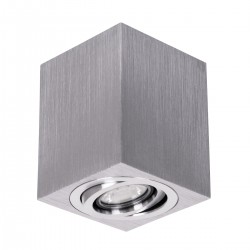 GLOBOSTAR® AKIRA 60623 Κινούμενο Φωτιστικό Downlight Σποτ με Ντουί 1 x GU10 AC 220-240V IP44 - Ασημί - Μ8 x Π8 x Υ10cm GLOBOSTAR® AKIRA 60623 Κινούμενο Φωτιστικό Downlight Σποτ με Ντουί 1 x GU10 AC 220-240V IP44 - Ασημί - Μ8 x Π8 x Υ10cm