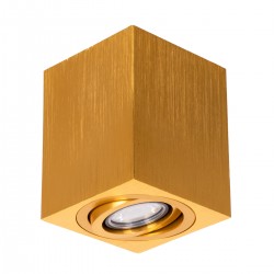GLOBOSTAR® AKIRA 60624 Κινούμενο Φωτιστικό Downlight Σποτ με Ντουί 1 x GU10 AC 220-240V IP44 - Χρυσό Βούρτσας - Μ8 x Π8 x Υ10cm GLOBOSTAR® AKIRA 60624 Κινούμενο Φωτιστικό Downlight Σποτ με Ντουί 1 x GU10 AC 220-240V IP44 - Χρυσό Βούρτσας - Μ8 x Π8 x Υ10cm