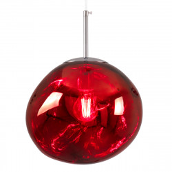GLOBOSTAR® DIXAR 00762 Μοντέρνο Κρεμαστό Φωτιστικό Οροφής με Ντουί 1 x E27 AC 220-240V IP20 - Κόκκινο & Ασημί - Μ28 x Π28 x Υ40cm GLOBOSTAR® DIXAR 00762 Μοντέρνο Κρεμαστό Φωτιστικό Οροφής με Ντουί 1 x E27 AC 220-240V IP20 - Κόκκινο & Ασημί - Μ28 x Π28 x Υ40cm