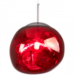 GLOBOSTAR® DIXAR 00763 Μοντέρνο Κρεμαστό Φωτιστικό Οροφής με Ντουί 1 x E27 AC 220-240V IP20 - Κόκκινο & Ασημί - Μ36 x Π36 x Υ45cm GLOBOSTAR® DIXAR 00763 Μοντέρνο Κρεμαστό Φωτιστικό Οροφής με Ντουί 1 x E27 AC 220-240V IP20 - Κόκκινο & Ασημί - Μ36 x Π36 x Υ45cm