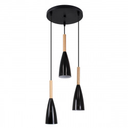 GLOBOSTAR® DILLON 00626 Μοντέρνο Κρεμαστό Φωτιστικό Οροφής με Ντουί 3 x E27 AC 220-240V IP20 - Μαύρο & Μπεζ - Μ26 x Π26 x Υ130cm GLOBOSTAR® DILLON 00626 Μοντέρνο Κρεμαστό Φωτιστικό Οροφής με Ντουί 3 x E27 AC 220-240V IP20 - Μαύρο & Μπεζ - Μ26 x Π26 x Υ130cm