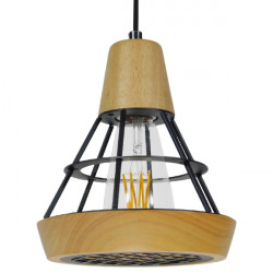 GLOBOSTAR® AKRON 10001133 Μοντέρνο Κρεμαστό Φωτιστικό Οροφής με Ντουί 1 x E27 AC 220-240V IP20 - Μπεζ & Μαύρο - Μ19 x Π19 x Υ22cm GLOBOSTAR® AKRON 10001133 Μοντέρνο Κρεμαστό Φωτιστικό Οροφής με Ντουί 1 x E27 AC 220-240V IP20 - Μπεζ & Μαύρο - Μ19 x Π19 x Υ22cm