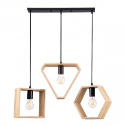 GLOBOSTAR® ELISE 00682 Μοντέρνο Κρεμαστό Φωτιστικό Οροφής με Ντουί 3 x E27 AC 220-240V IP20 - Μπεζ & Μαύρο - Μ76 x Π8 x Υ25cm GLOBOSTAR® ELISE 00682 Μοντέρνο Κρεμαστό Φωτιστικό Οροφής με Ντουί 3 x E27 AC 220-240V IP20 - Μπεζ & Μαύρο - Μ76 x Π8 x Υ25cm