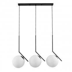 GLOBOSTAR® MONROE 00954 Μοντέρνο Κρεμαστό Φωτιστικό Οροφής με Ντουί 3 x E27 AC 220-240V IP20 - Μαύρο & Λευκό - Μ74 x Π25 x Υ50cm GLOBOSTAR® MONROE 00954 Μοντέρνο Κρεμαστό Φωτιστικό Οροφής με Ντουί 3 x E27 AC 220-240V IP20 - Μαύρο & Λευκό - Μ74 x Π25 x Υ50cm