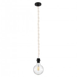 GLOBOSTAR® SHAQRA 36216 Μοντέρνο Κρεμαστό Φωτιστικό Οροφής με Ντουί 1 x E27 AC 220-240V IP20 - Μπεζ & Μαύρο - Μ4 x Π4 x Υ110cm GLOBOSTAR® SHAQRA 36216 Μοντέρνο Κρεμαστό Φωτιστικό Οροφής με Ντουί 1 x E27 AC 220-240V IP20 - Μπεζ & Μαύρο - Μ4 x Π4 x Υ110cm