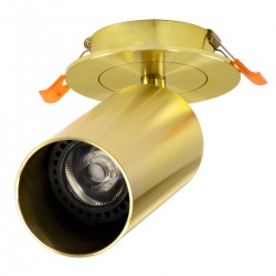 GLOBOSTAR® LEO 60352 Χωνευτό Κινούμενο Φωτιστικό Downlight Σποτ με Ντουί 1 x GU10 AC 220-240V IP20 - Χρυσό Πλατίνα - Μ9 x Π9 x Υ17cm / Q7cm GLOBOSTAR® LEO 60352 Χωνευτό Κινούμενο Φωτιστικό Downlight Σποτ με Ντουί 1 x GU10 AC 220-240V IP20 - Χρυσό Πλατίνα - Μ9 x Π9 x Υ17cm / Q7cm