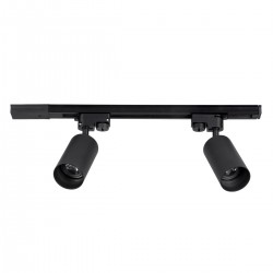 GLOBOSTAR® LEO 60354 Μοντέρνο Φωτιστικό Οροφής με Ντουί 2 x GU10 AC 220-240V IP20 - Μαύρο - Μ50.5 x Π6 x Υ20cm GLOBOSTAR® LEO 60354 Μοντέρνο Φωτιστικό Οροφής με Ντουί 2 x GU10 AC 220-240V IP20 - Μαύρο - Μ50.5 x Π6 x Υ20cm