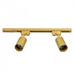 GLOBOSTAR® LEO 60358 Μοντέρνο Φωτιστικό Οροφής με Ντουί 2 x GU10 AC 220-240V IP20 - Χρυσό Πλατίνα - Μ50.5 x Π6 x Υ20cm GLOBOSTAR® LEO 60358 Μοντέρνο Φωτιστικό Οροφής με Ντουί 2 x GU10 AC 220-240V IP20 - Χρυσό Πλατίνα - Μ50.5 x Π6 x Υ20cm