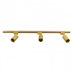 GLOBOSTAR® LEO 60359 Μοντέρνο Φωτιστικό Οροφής με Ντουί 3 x GU10 AC 220-240V IP20 - Χρυσό Πλατίνα - Μ100 x Π6 x Υ20cm GLOBOSTAR® LEO 60359 Μοντέρνο Φωτιστικό Οροφής με Ντουί 3 x GU10 AC 220-240V IP20 - Χρυσό Πλατίνα - Μ100 x Π6 x Υ20cm