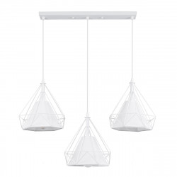 GLOBOSTAR® EIFFEL 61570 Vintage Κρεμαστό Φωτιστικό Οροφής με Ντουί 3 x E27 AC 220-240V IP20 - Λευκό - Μ68 x Π25 x Υ130cm GLOBOSTAR® EIFFEL 61570 Vintage Κρεμαστό Φωτιστικό Οροφής με Ντουί 3 x E27 AC 220-240V IP20 - Λευκό - Μ68 x Π25 x Υ130cm