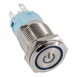GLOBOSTAR® BUTTON 70783 Φωτιζόμενος Χωνευτός Διακόπτης On/Off LED DC 12V 1 x 3A 690W Max Αδιάβροχο IP65 Μπλε - Μ1.8 x Π1.8 x Υ2cm GLOBOSTAR® BUTTON 70783 Φωτιζόμενος Χωνευτός Διακόπτης On/Off LED DC 12V 1 x 3A 690W Max Αδιάβροχο IP65 Μπλε - Μ1.8 x Π1.8 x Υ2cm