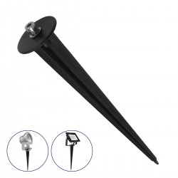 GloboStar® 75593 UNIVERSAL Βάση Κήπου Αλουμινίου Καρφωτή - Δαπέδου για Φωτιστικά & Προβολάκια Κήπου Μαύρη GloboStar® 75593 UNIVERSAL Βάση Κήπου Αλουμινίου Καρφωτή - Δαπέδου για Φωτιστικά & Προβολάκια Κήπου Μαύρη